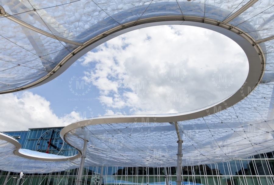 membrane structure,tensile membrane structure,canopy,steel structure,roof canopy