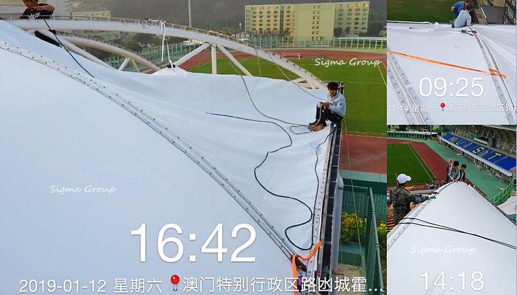 Macau University of Science and Technology Tennis Court Membrane Structure